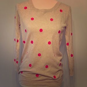 J.Crew polka dot sweater